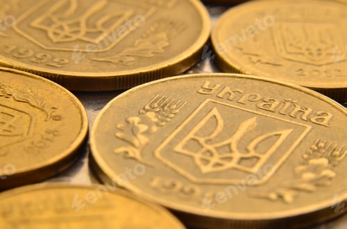 Preview: Macro of Ukrainian coins