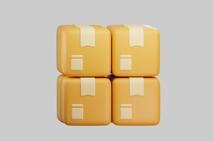 Preview: Stacked shipping parcels