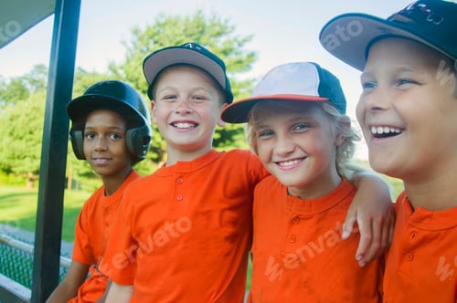 Preview: Young baseball players waiting to play