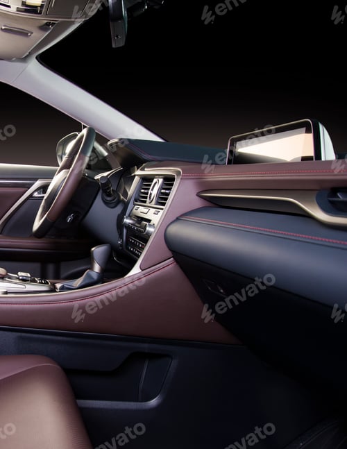 Preview: Modern Luxury Car Interior Dashboard
