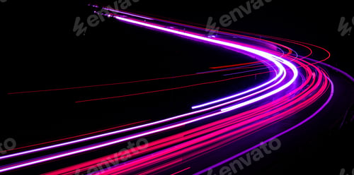 Preview: lights of cars with night