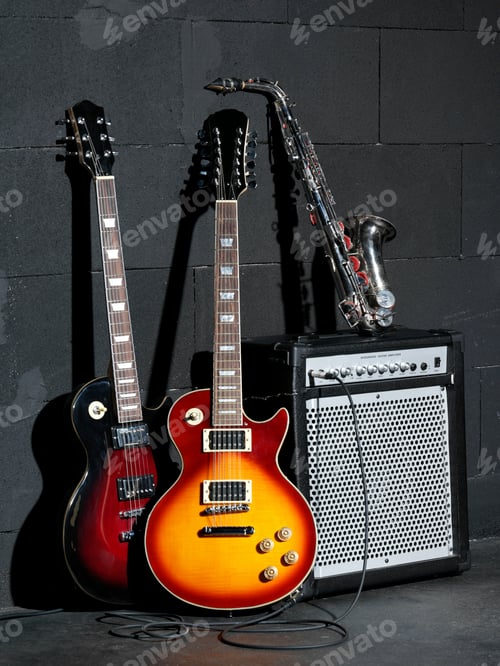 Preview: Musical instruments and amplifier