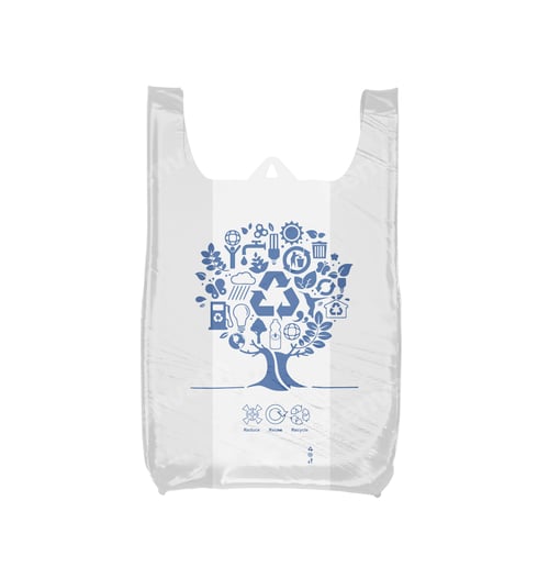 Preview: Plastic bag with recycle symbol