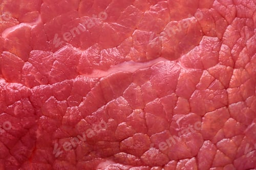 Preview: Raw beef eye steak round with salt, spices and herbs