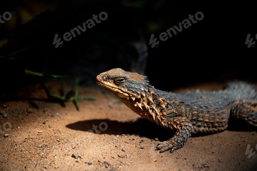 Preview: Closeup shot of a giant girdled lizard (Smaug giganteus)