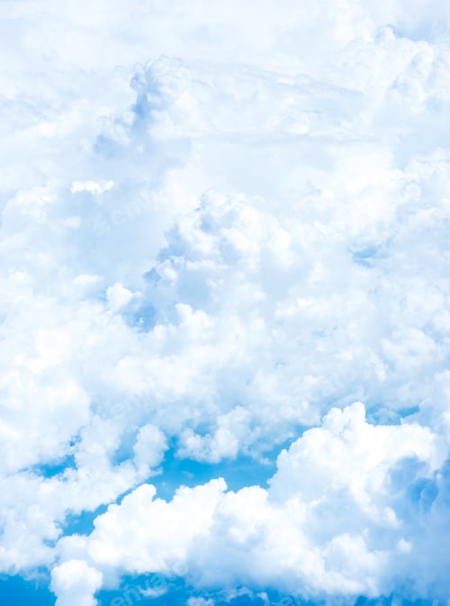 Preview: Blue sky and Cloud Top view from airplane window,Nature background