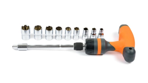 Preview: Socket spanner set on white background