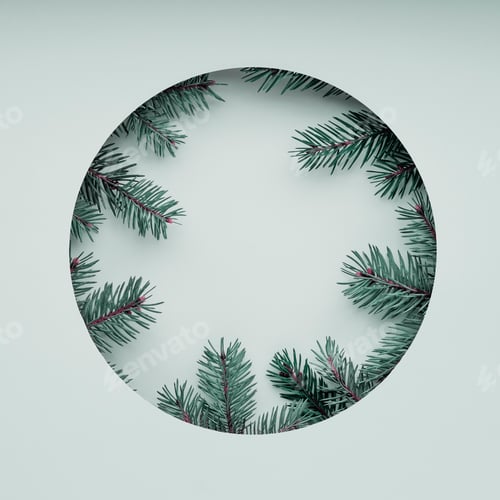 Preview: Christmas minimalist mockup.
