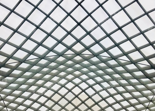 Preview: Curvy wavy concave and convex modern glass ceiling