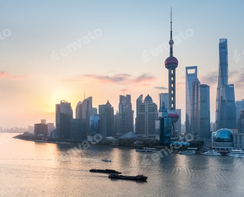 Preview: shanghai in sunrise