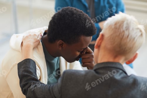 Preview: Young Man Crying in Support Group