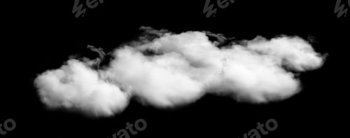Preview: Clouds Sky surface texture isolated on black background,soft group Smoke,Steam,Fog,Haze