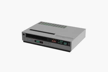 Vintage 80s VHS VCR Player