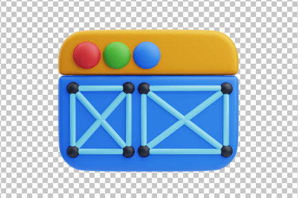 Preview: Wireframe 3D Icon