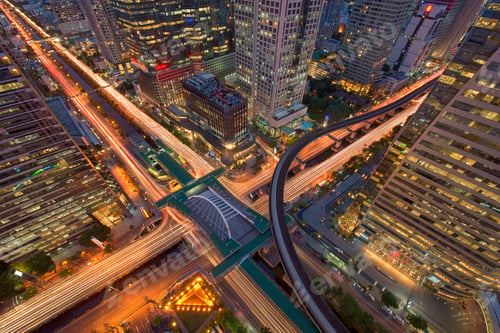 Preview: Sathorn Intersection, BTS Chong nonsi, Downtown Bangkok, Thailand