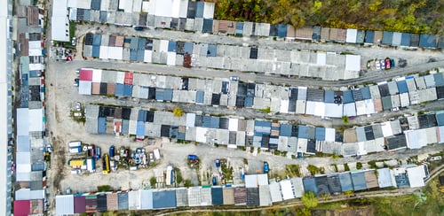 Preview: Roofs of the old garages
