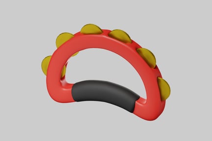 Preview: Colorful Tambourine Instrument