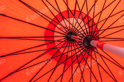 Preview: Red umbrella abstract textures and surface