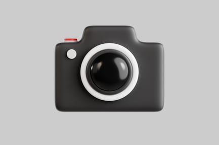 Preview: Black minimalist camera icon