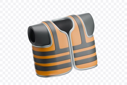 Visualização: Colete de segurança de alta visibilidade