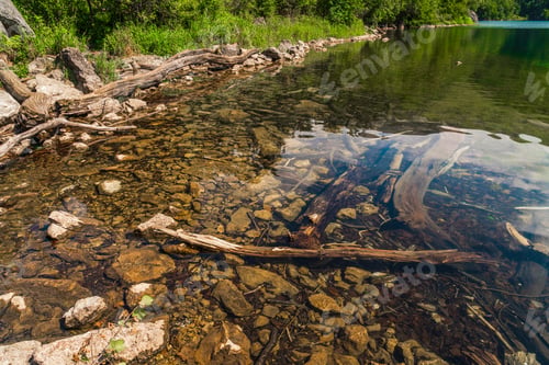 Preview: Highland alpine lake with clear water