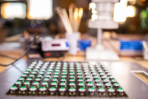 Preview: Panel of LED light indicators is in the production