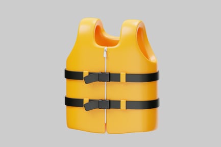 Preview: Yellow emergency life vest