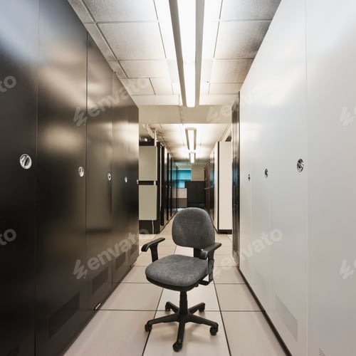 Preview: Desk chair in server room