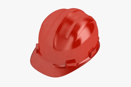 Vista previa: Casco de seguridad protector rojo