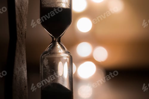 Preview: Hourglass with a bokeh background