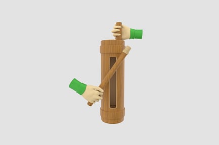 Preview: Kentongan 3D Illustration
