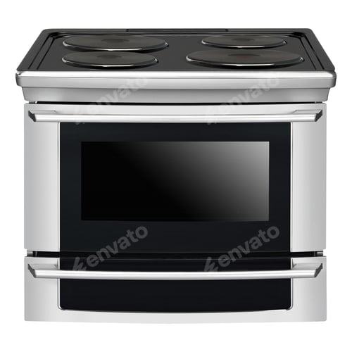 Preview: Electric oven isolated on white background