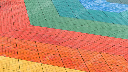 Preview: Ground lined with multicolored mosaics