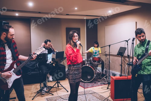 Preview: Musician rehearsing studio