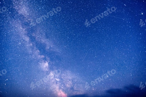 Preview: fantastic winter meteor shower and the snow-capped mountains.