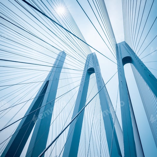 Preview: cable-stayed bridge closeup