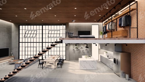 Vorschau: 3D-Hausinterieur