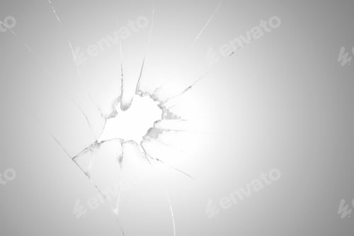 Preview: Background of realistic cracked glass effect