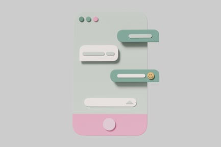 Preview: Stylized smartphone with rounded corners and a prominent circular button.