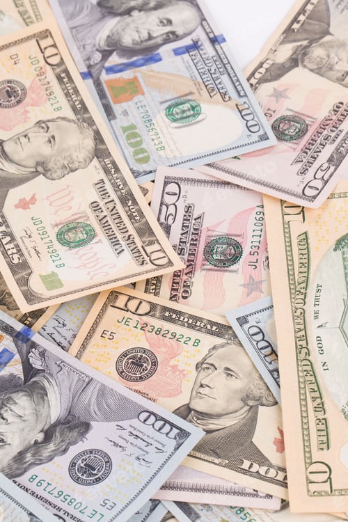 Preview: Close Up of US Currency Money Background