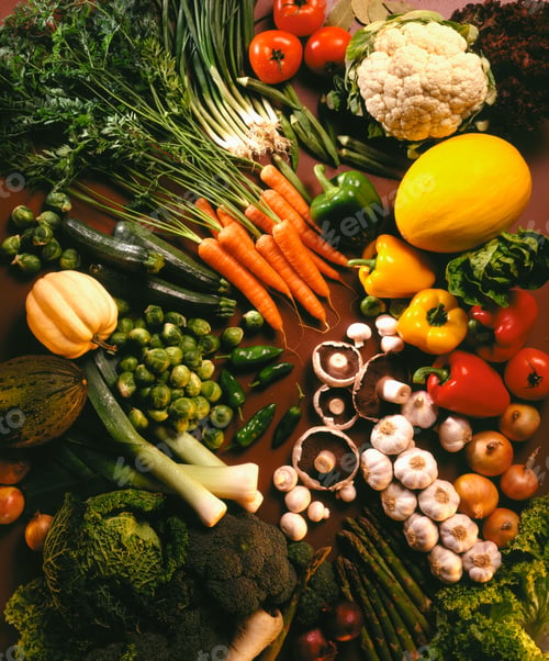 Preview: Display of fresh vegetables