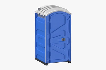 Preview: Blue Portable Toilet with White Roof