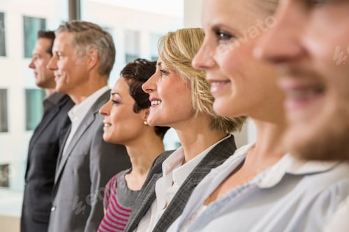 Preview: Businesspeople in a row