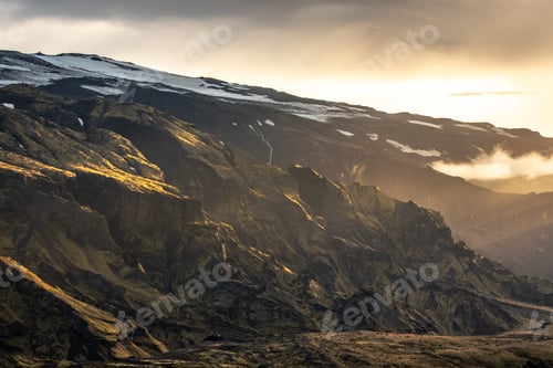 Preview: mountain view sunset hiking iceland