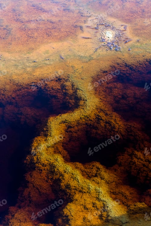 Preview: Green surface of mineral river