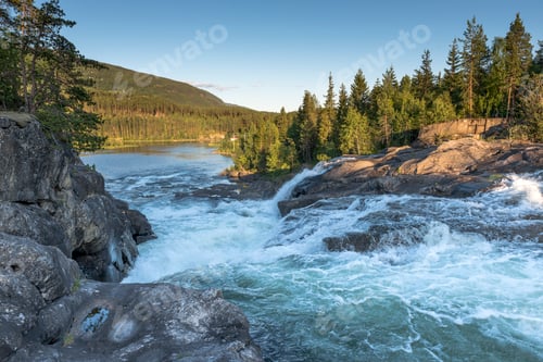 Preview: waterfall in norway near Leira