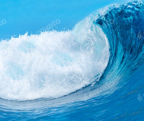 Preview: Blue Ocean Wave background close up