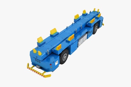 Visualização: Plataforma de carregamento de contêineres autônomo