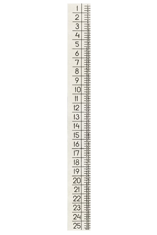Preview: Metal ruler for zooming, isolated on white background