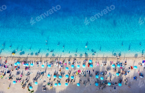 Preview: Zlatni Rat beach, Croatia. Aerial seascape.